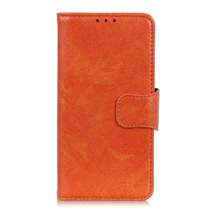 For iPhone 16 Plus Nappa Texture Leather Case(Orange) - iPhone 16 Plus Cases by PMC Jewellery | Online Shopping South Africa | PMC Jewellery | Buy Now Pay Later Mobicred