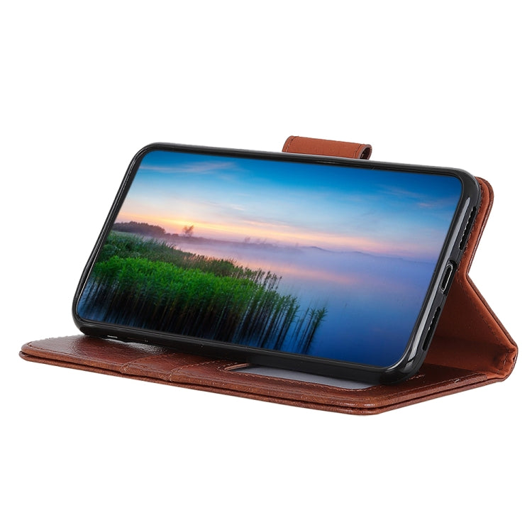 For iPhone 16 Nappa Texture Leather Case(Brown) - iPhone 16 Cases by PMC TechLife | Online Shopping South Africa | PMC TechLife | Buy Now Pay Later Mobicred