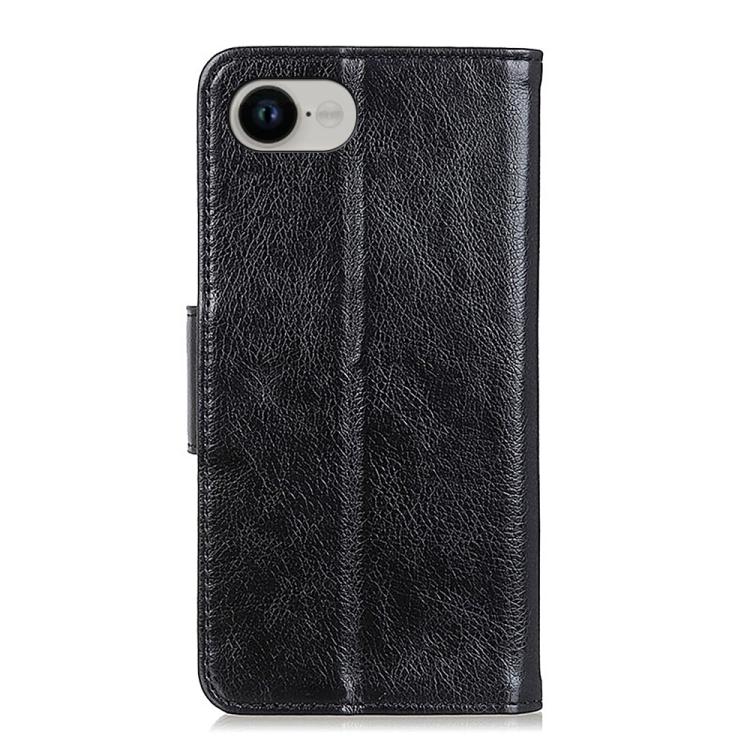 For iPhone 16e Nappa Texture Leather Case(Black) - iPhone 16e Cases by PMC TechLife | Online Shopping South Africa | PMC TechLife | Buy Now Pay Later Mobicred
