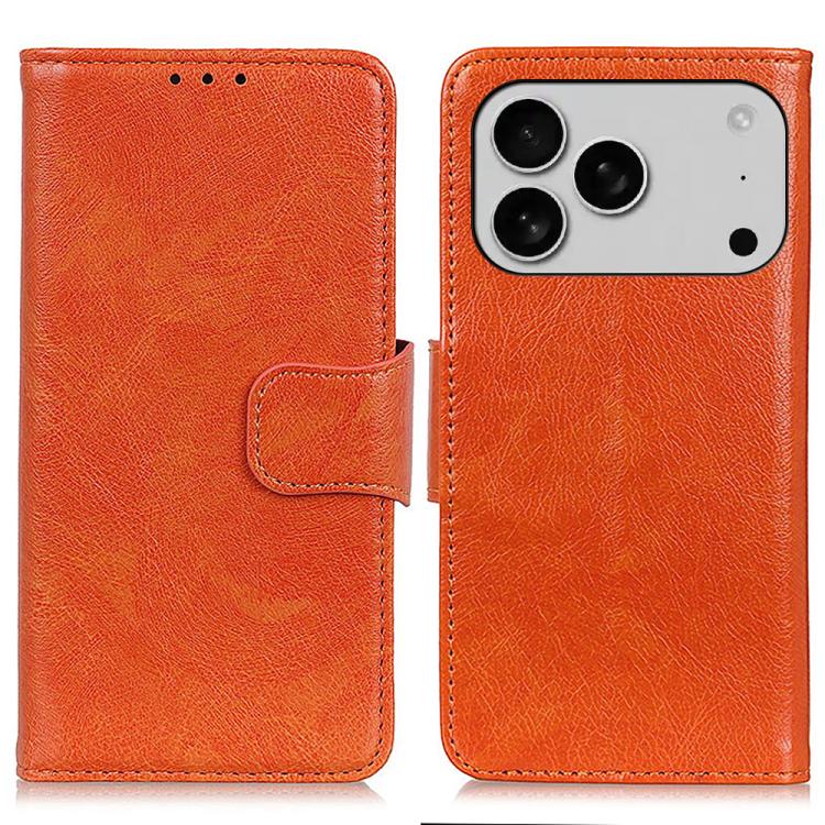 For iPhone 17 Pro Max Nappa Texture Leather Case(Orange) - free shipping - PMc TechLife - Order now!