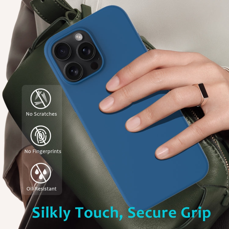 For iPhone 16 Pro Max Solid Color Silicone Phone Case(Cobalt Blue) - More iPhone Cases by PMC Jewellery | Online Shopping South Africa | PMC Jewellery | Buy Now Pay Later Mobicred