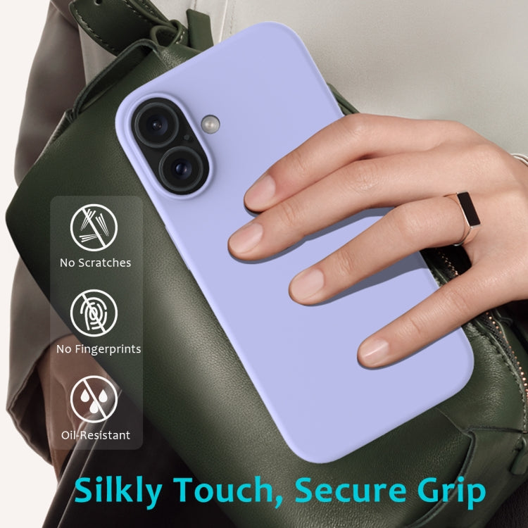 For iPhone 16 Plus Solid Color Silicone Phone Case(Purple) - More iPhone Cases by PMC Jewellery | Online Shopping South Africa | PMC Jewellery | Buy Now Pay Later Mobicred