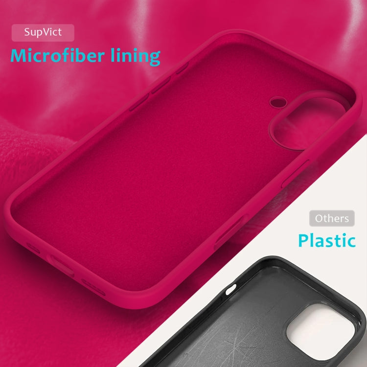 For iPhone 16 Plus Solid Color Silicone Phone Case(Rose Red) - More iPhone Cases by PMC Jewellery | Online Shopping South Africa | PMC Jewellery | Buy Now Pay Later Mobicred