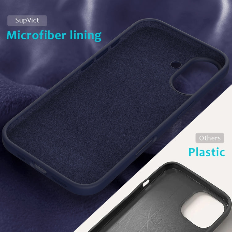 For iPhone 16 Plus Solid Color Silicone Phone Case(Midnight Blue) - More iPhone Cases by PMC Jewellery | Online Shopping South Africa | PMC Jewellery | Buy Now Pay Later Mobicred