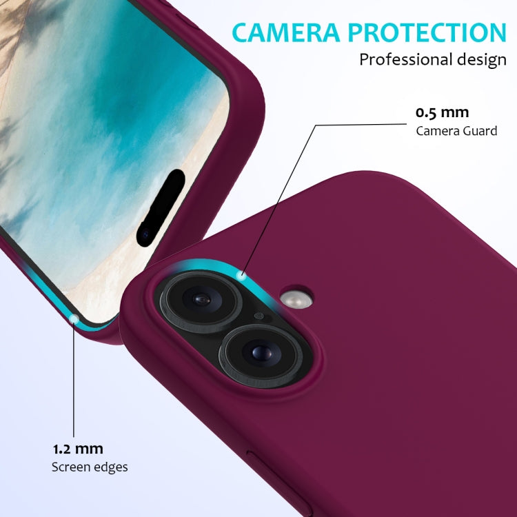 For iPhone 16 Solid Color Silicone Phone Case(Violet) - More iPhone Cases by PMC Jewellery | Online Shopping South Africa | PMC Jewellery | Buy Now Pay Later Mobicred