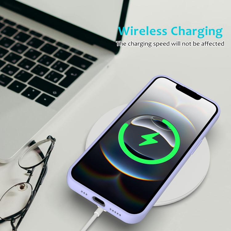 For iPhone 16e Solid Color Silicone Phone Case(Purple) - iPhone 16e Cases by PMC TechLife | Online Shopping South Africa | PMC TechLife | Buy Now Pay Later Mobicred