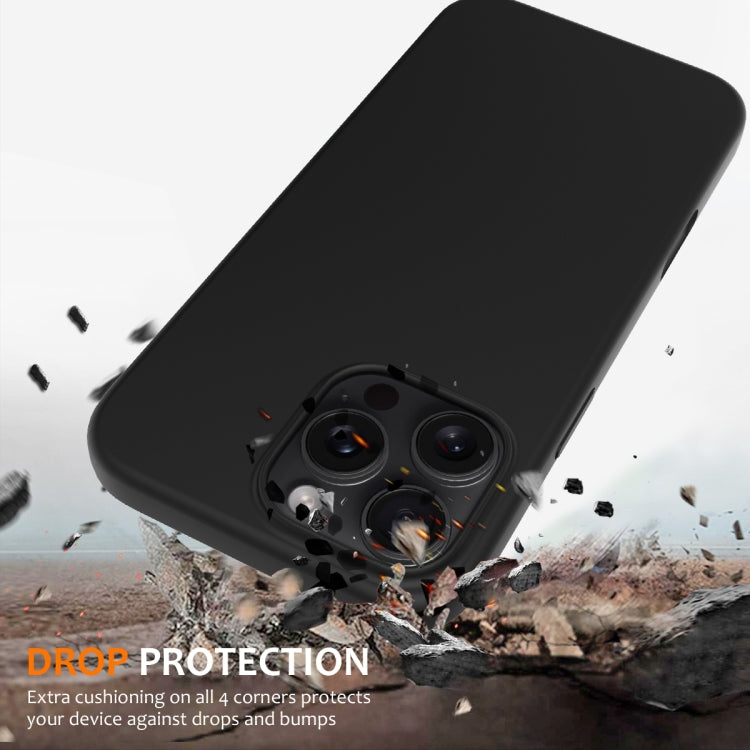 For iPhone 16 Pro Max Shockproof Silicone Magsafe Phone Case(Black) - iPhone 16 Pro Max Cases by PMC TechLife | Online Shopping South Africa | PMC TechLife | Buy Now Pay Later Mobicred