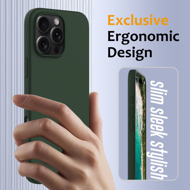 For iPhone 16 Pro Max Shockproof Silicone Magsafe Phone Case(Dark Green) - iPhone 16 Pro Max Cases by PMC TechLife | Online Shopping South Africa | PMC TechLife | Buy Now Pay Later Mobicred