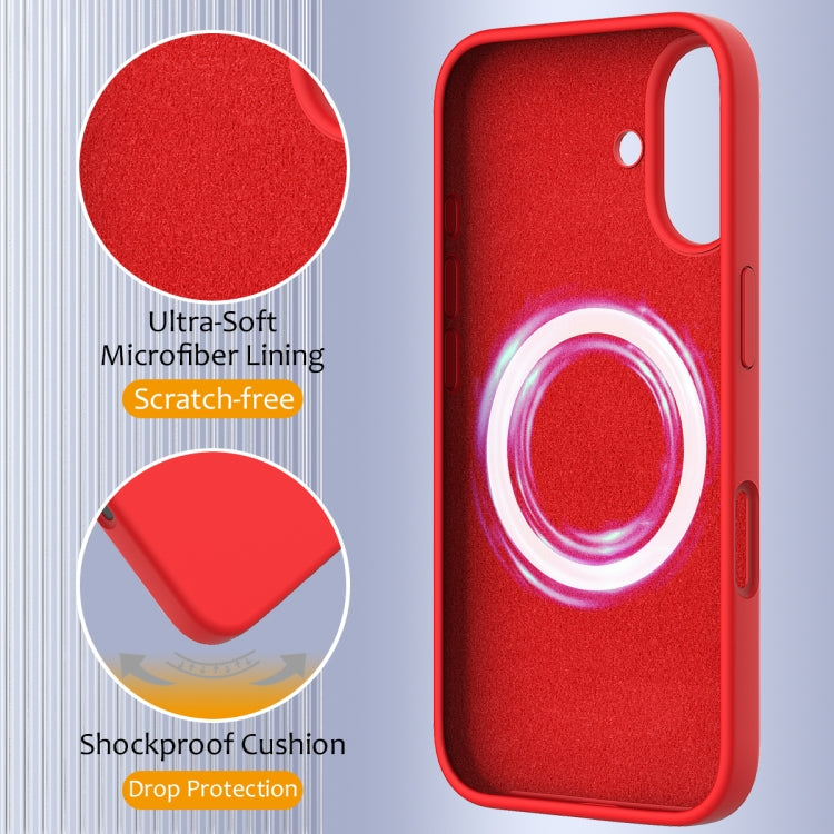 For iPhone 16 Plus Shockproof Silicone Magsafe Phone Case(Red) - iPhone 16 Plus Cases by PMC TechLife | Online Shopping South Africa | PMC TechLife | Buy Now Pay Later Mobicred