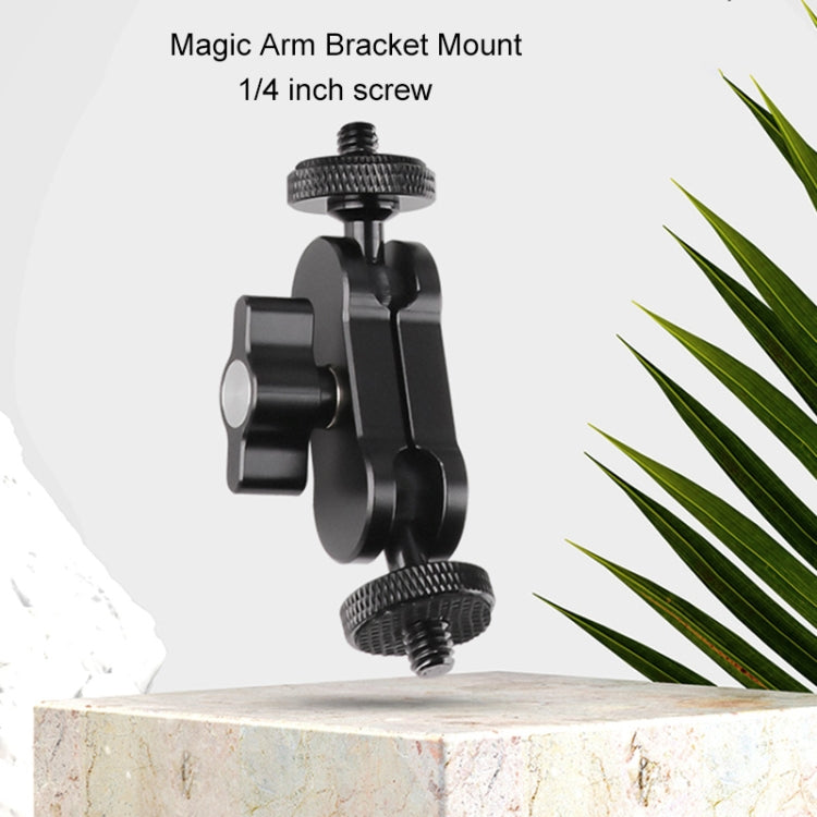 360 Pivot Magic Arm Mount 1/4 inch Ball Head Bracket(Black) - Camera Gimbal by PMC TechLife | Online Shopping South Africa | PMC TechLife