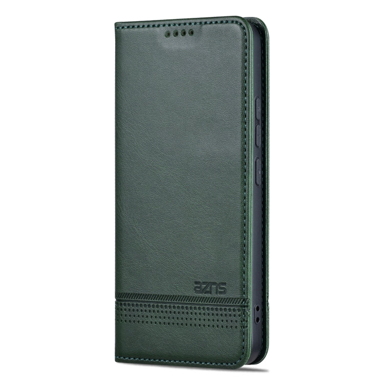 For Xiaomi 14 Pro AZNS Magnetic Calf Texture Flip Leather Phone Case(Dark Green) - 14 Pro Cases by AZNS | Online Shopping South Africa | PMC Jewellery | Buy Now Pay Later Mobicred