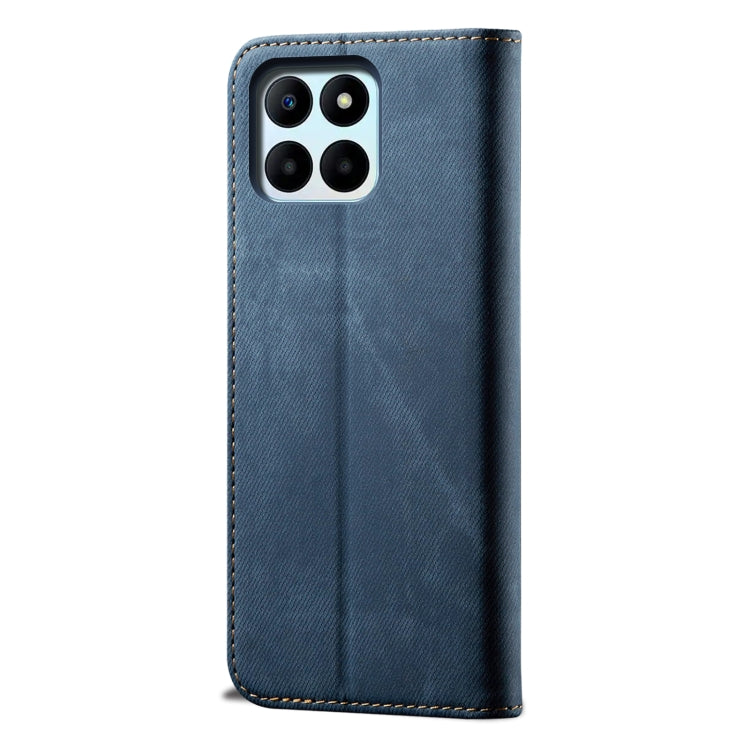 For Honor X6A Denim Texture Flip Leather Phone Case(Blue) - Honor Cases by PMC TechLife | Online Shopping South Africa | PMC TechLife