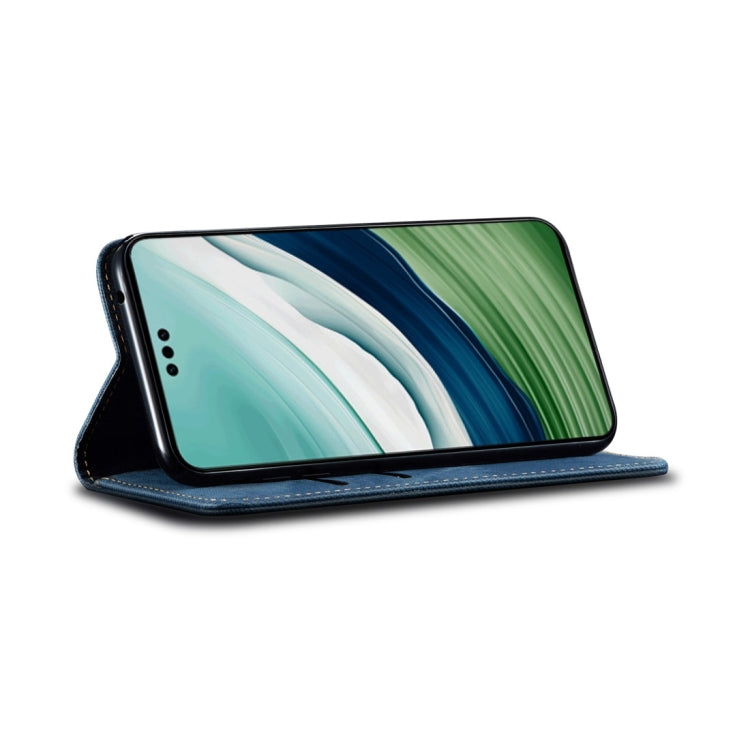For Honor X6A Denim Texture Flip Leather Phone Case(Blue) - Honor Cases by PMC TechLife | Online Shopping South Africa | PMC TechLife