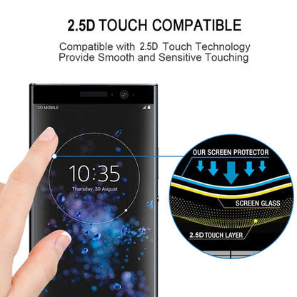 For Sony Xperia XA2 Plus 3D Curved Edge Full Screen Tempered Glass Film - Sony Tempered Glass by PMC Jewellery | Online Shopping South Africa | PMC Jewellery | Buy Now Pay Later Mobicred