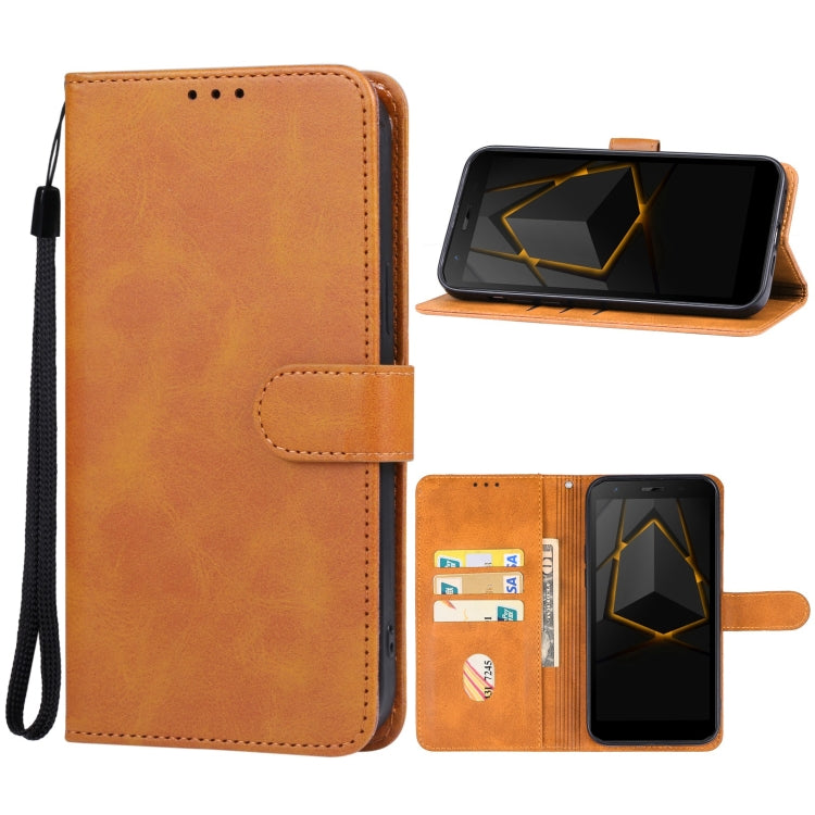For DOOGEE S41T Leather Phone Case(Brown) - Doogee Cases by PMC Jewellery | Online Shopping South Africa | PMC Jewellery | Buy Now Pay Later Mobicred
