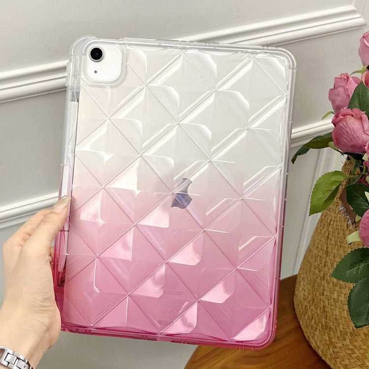 For iPad Air 11 2025 / 2024 Gradient Diamond Plaid TPU Tablet Case(Gradient Pink) - iPad Air 11 2025 / 2024 Cases by PMC Jewellery | Online Shopping South Africa | PMC Jewellery | Buy Now Pay Later Mobicred