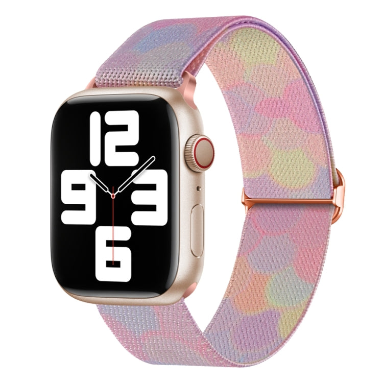For Apple Watch 8 41mm Painted Pattern Nylon Replacement Watch Band(Symphony Bubbles) - Watch Bands by PMc TechLife | Online Shopping South Africa | PMc TechLife | Buy Now Pay Later Mobicred