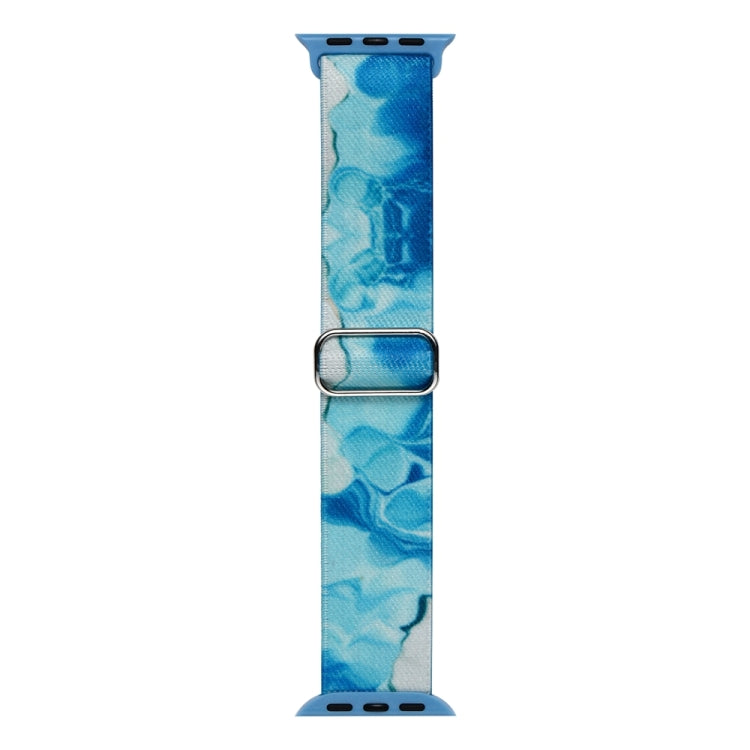 For Apple Watch 2 42mm Painted Pattern Nylon Replacement Watch Band(Ocean Blue) - Watch Bands by PMc TechLife | Online Shopping South Africa | PMc TechLife | Buy Now Pay Later Mobicred