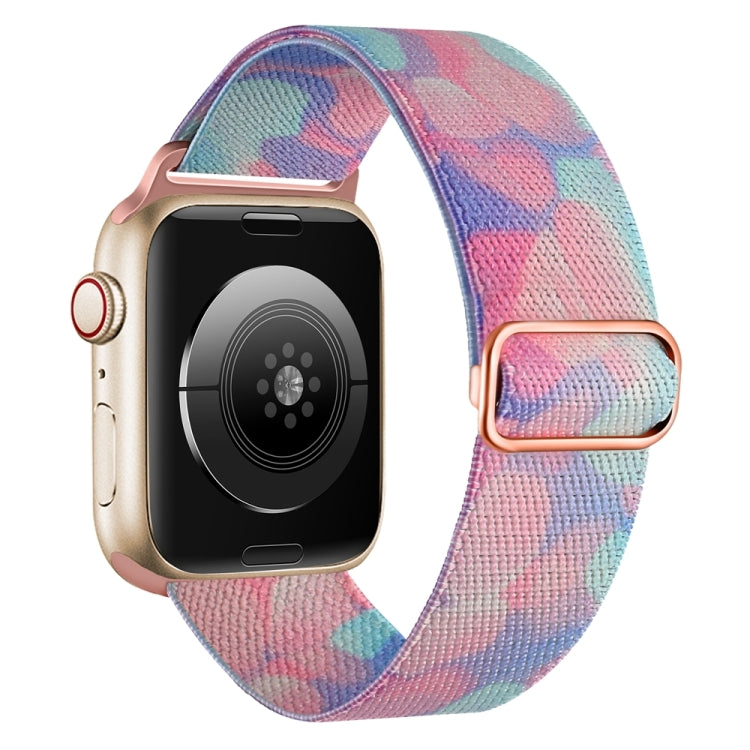 For Apple Watch 38mm Painted Pattern Nylon Replacement Watch Band(Water Fluid) - Watch Bands by PMc TechLife | Online Shopping South Africa | PMc TechLife | Buy Now Pay Later Mobicred