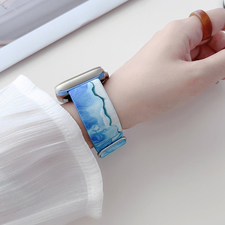 For Apple Watch 9 45mm Painted Pattern Nylon Replacement Watch Band(Symphony Bubbles) - free shipping - PMc TechLife - Order now!