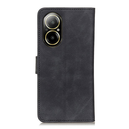For Realme C67 4G KHAZNEH Retro Texture Leather Phone Case(Black) - C67 Cases by PMC Jewellery | Online Shopping South Africa | PMC Jewellery | Buy Now Pay Later Mobicred