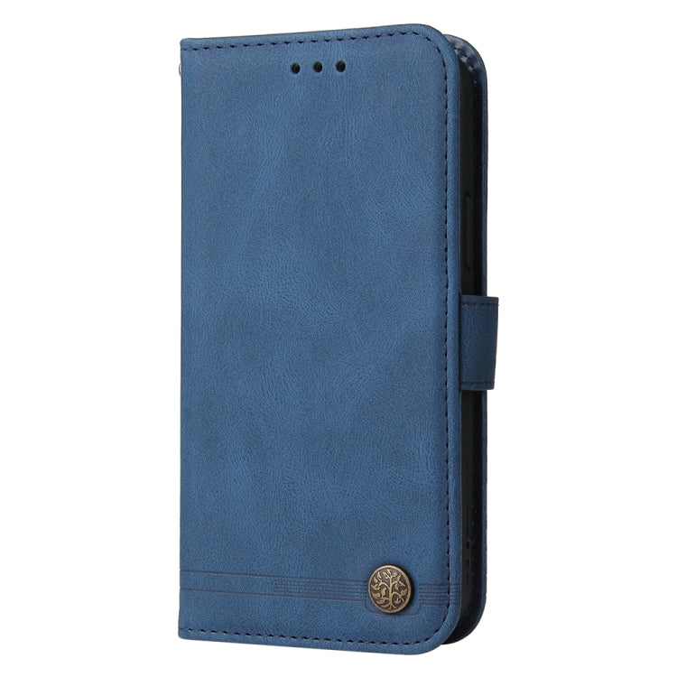 For Google Pixel 9 Pro Skin Feel Life Tree Metal Button Leather Phone Case(Blue) - Google Cases by PMC Jewellery | Online Shopping South Africa | PMC Jewellery | Buy Now Pay Later Mobicred