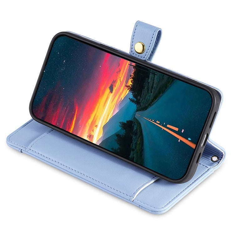 For Infinix Note 40 5G Sheep Texture Cross-body Zipper Wallet Leather Phone Case(Blue) - Infinix Cases by PMC TechLife | Online Shopping South Africa | PMC TechLife | Buy Now Pay Later Mobicred