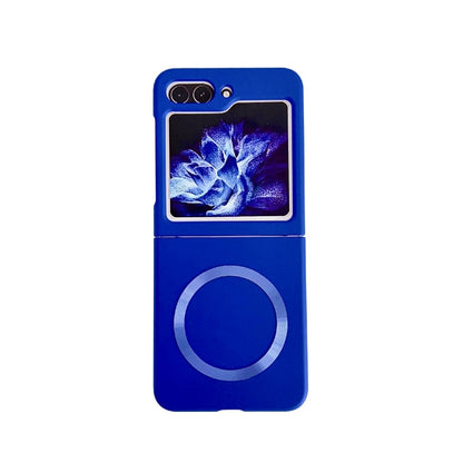 For Samsung Galaxy Z Flip5 Skin Feel Magsafe Magnetic Shockproof PC Phone Case(Dark Blue) - Galaxy Z Flip5 Cases by PMC Jewellery | Online Shopping South Africa | PMC Jewellery