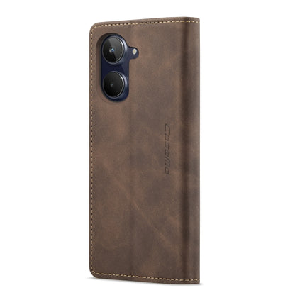 For Realme 10 4G CaseMe 013 Multifunctional Horizontal Flip Leather Phone Case(Coffee) - Realme Cases by CaseMe | Online Shopping South Africa | PMC Jewellery | Buy Now Pay Later Mobicred