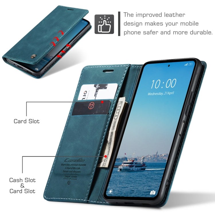 For Xiaomi Redmi 12 4G / 12 5G／Note 12R CaseMe 013 Multifunctional Horizontal Flip Leather Phone Case(Blue) - Xiaomi Cases by CaseMe | Online Shopping South Africa | PMC Jewellery | Buy Now Pay Later Mobicred