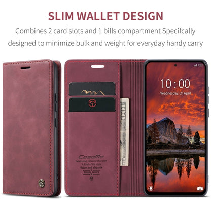 For Xiaomi Redmi Note 13 Pro 4G CaseMe 013 Multifunctional Horizontal Flip Leather Phone Case(Wine Red) - Xiaomi Cases by CaseMe | Online Shopping South Africa | PMC Jewellery | Buy Now Pay Later Mobicred