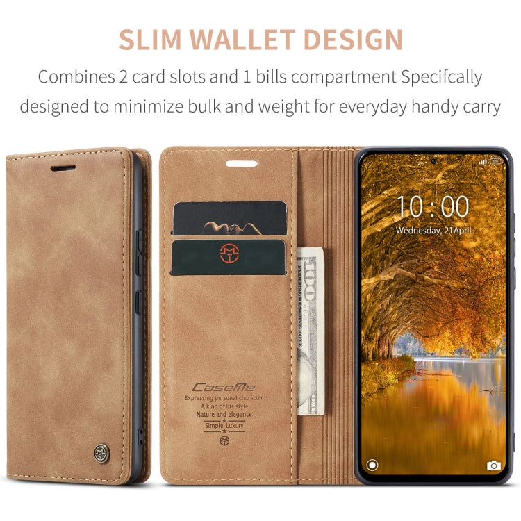 For Xiaomi Redmi Note 13 Pro 4G CaseMe 013 Multifunctional Horizontal Flip Leather Phone Case(Brown) - Xiaomi Cases by CaseMe | Online Shopping South Africa | PMC Jewellery | Buy Now Pay Later Mobicred