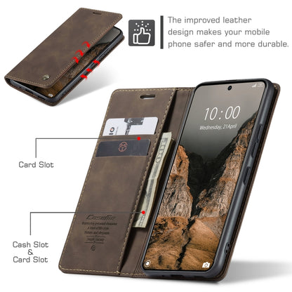 For Xiaomi Poco X6 Pro CaseMe 013 Multifunctional Horizontal Flip Leather Phone Case(Coffee) - Xiaomi Cases by CaseMe | Online Shopping South Africa | PMC Jewellery | Buy Now Pay Later Mobicred