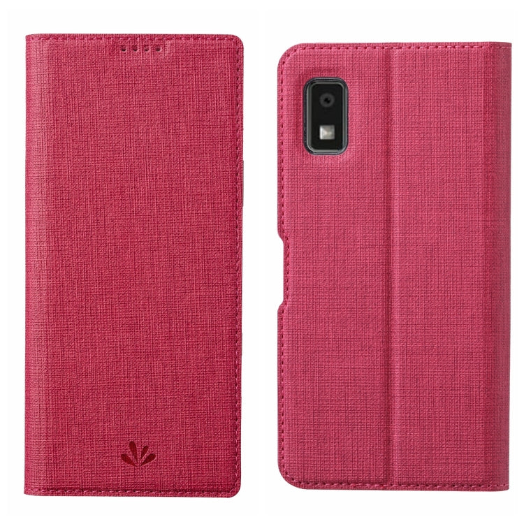 For Sharp Aquos Wish 3 ViLi DMX Series Shockproof TPU + PU Leather Magnetic Attraction Horizontal Flip Case(Rose Red) - More Brand by ViLi | Online Shopping South Africa | PMC Jewellery | Buy Now Pay Later Mobicred