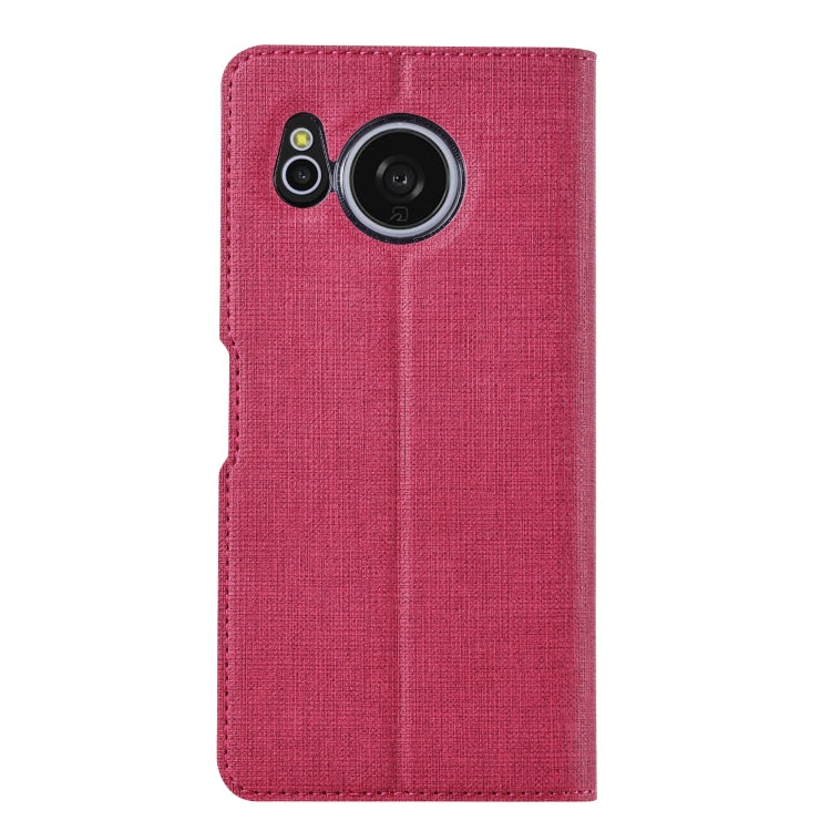 For Sharp Aquos Sense8 ViLi DMX Series Shockproof TPU + PU Leather Magnetic Attraction Horizontal Flip Case(Rose Red) - More Brand by ViLi | Online Shopping South Africa | PMC Jewellery | Buy Now Pay Later Mobicred