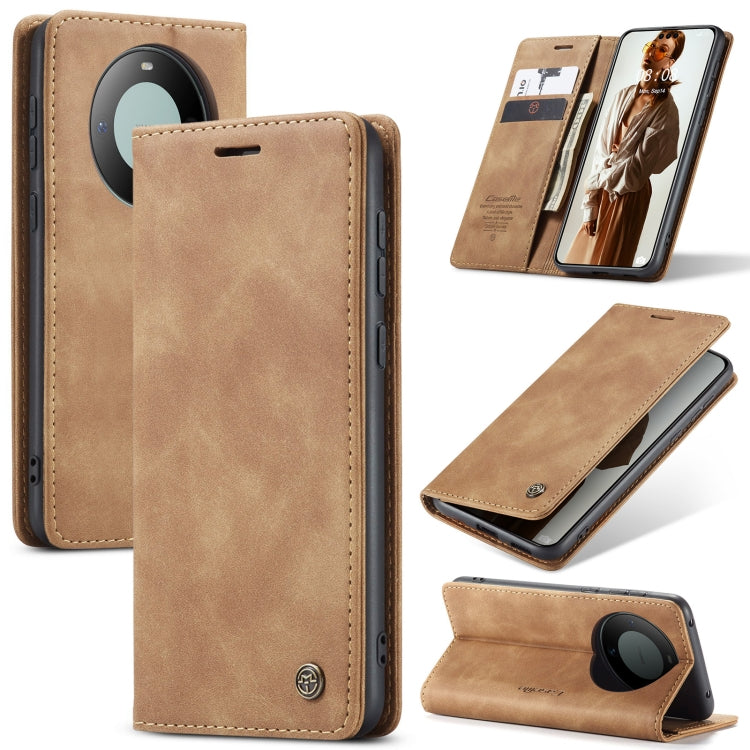 For Huawei Mate 60 Pro / 60 Pro+ CaseMe 013 Multifunctional Horizontal Flip Leather Phone Case(Brown) - Huawei Cases by CaseMe | Online Shopping South Africa | PMC Jewellery | Buy Now Pay Later Mobicred