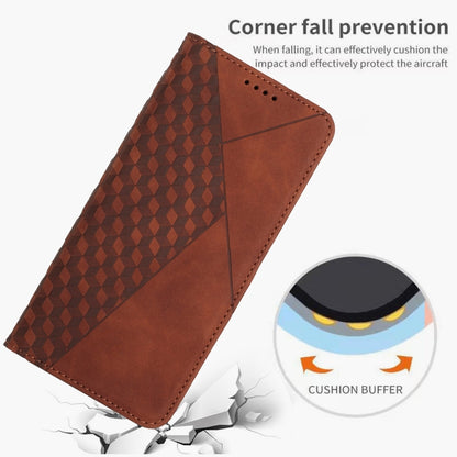 For Xiaomi Redmi K70 / K70 Pro Diamond Splicing Skin Feel Magnetic Leather Phone Case(Brown) - K70 Pro Cases by PMC Jewellery | Online Shopping South Africa | PMC Jewellery | Buy Now Pay Later Mobicred