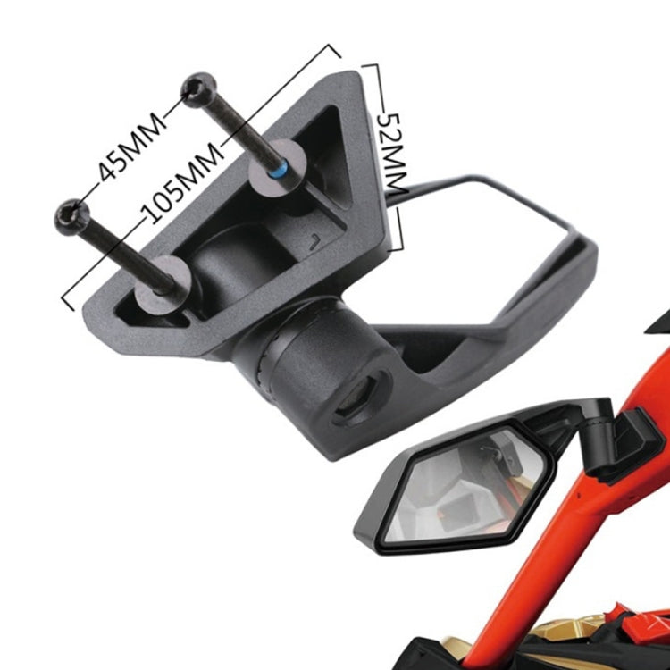 For Can-Am BRP UTV Maverick X3 Off-Road Vehicle Rearview Mirror, Model:UTV-17D With Light - Convex Mirror & Accessories by PMC TechLife | Online Shopping South Africa | PMC TechLife | Buy Now Pay Later Mobicred