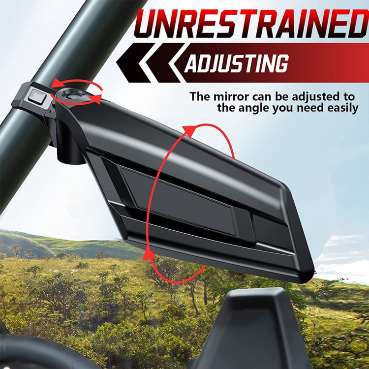 For Can-Am BRP UTV Maverick X3 Off-Road Vehicle Rearview Mirror, Model:UTV-17D With Light - Convex Mirror & Accessories by PMC TechLife | Online Shopping South Africa | PMC TechLife | Buy Now Pay Later Mobicred
