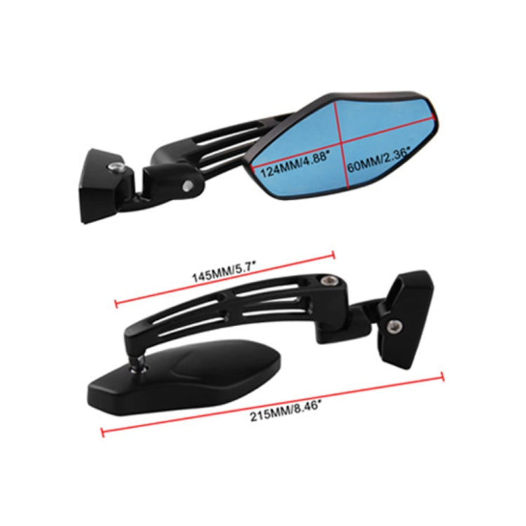 1Pair SF-062 Motorcycle Modified Rearview Mirror Reflective Mirror(Plating Silver) - Side Mirrors by PMC TechLife | Online Shopping South Africa | PMC TechLife | Buy Now Pay Later Mobicred