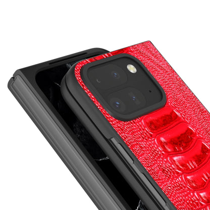 For Google Pixel 9 Pro Fold ABEEL Genuine Leather Weilai Series Phone Case(Red) - Google Cases by PMC Jewellery | Online Shopping South Africa | PMC Jewellery | Buy Now Pay Later Mobicred