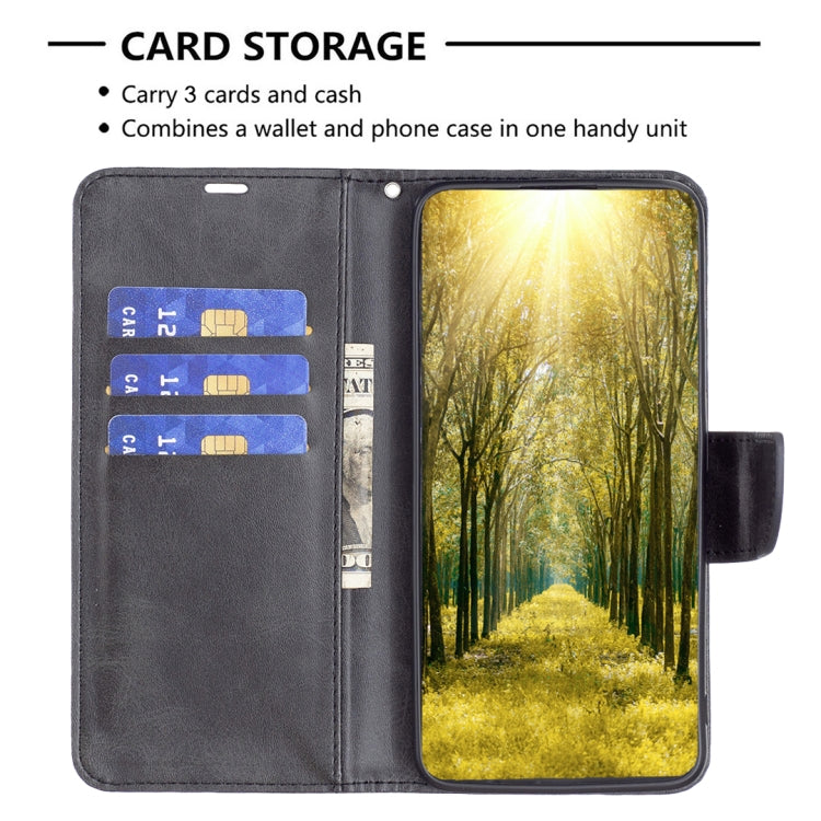 For iPhone 16 Pro Lambskin Texture Pure Color Flip Leather Phone Case(Black) - iPhone 16 Pro Cases by PMC TechLife | Online Shopping South Africa | PMC TechLife | Buy Now Pay Later Mobicred