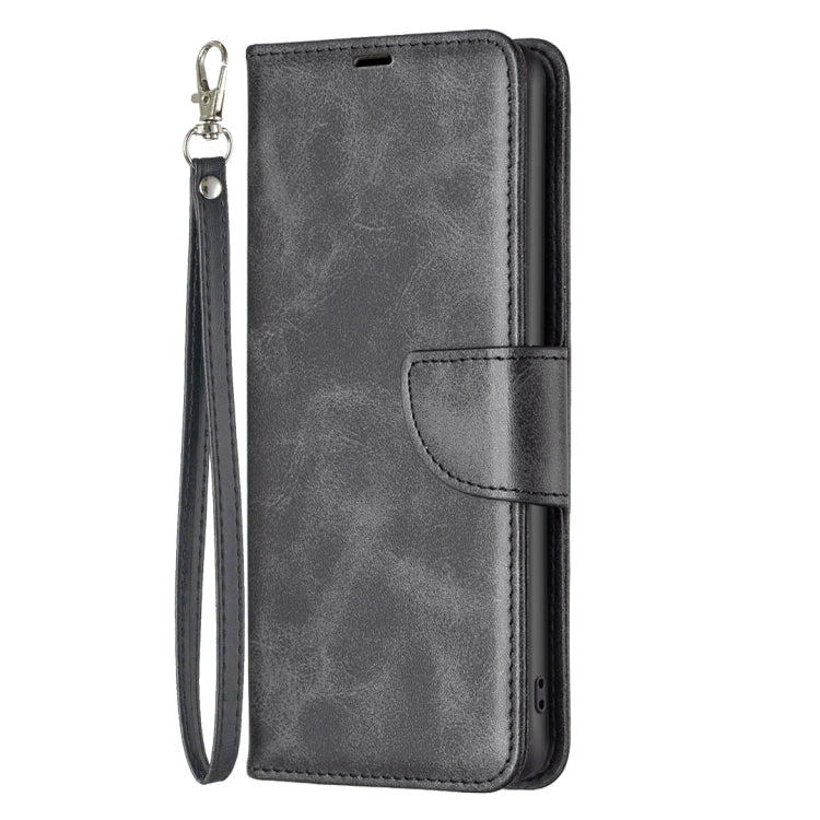 For iPhone 16 Lambskin Texture Pure Color Flip Leather Phone Case(Black) - iPhone 16 Cases by PMC TechLife | Online Shopping South Africa | PMC TechLife | Buy Now Pay Later Mobicred