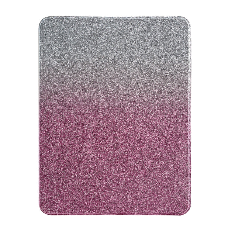 For iPad Air 11 2024 / iPad Pro 11 Gradient Glitter Magnetic Split Leather Tablet Case(Rose Red) - iPad Pro 11 (2022/2021) Cases by PMC Jewellery | Online Shopping South Africa | PMC Jewellery | Buy Now Pay Later Mobicred