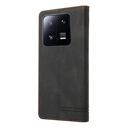 For Xiaomi 13 Pro Skin Feel Anti-theft Brush Horizontal Flip Leather Case with Holder(Black) - 13 Pro Cases by PMC Jewellery | Online Shopping South Africa | PMC Jewellery | Buy Now Pay Later Mobicred