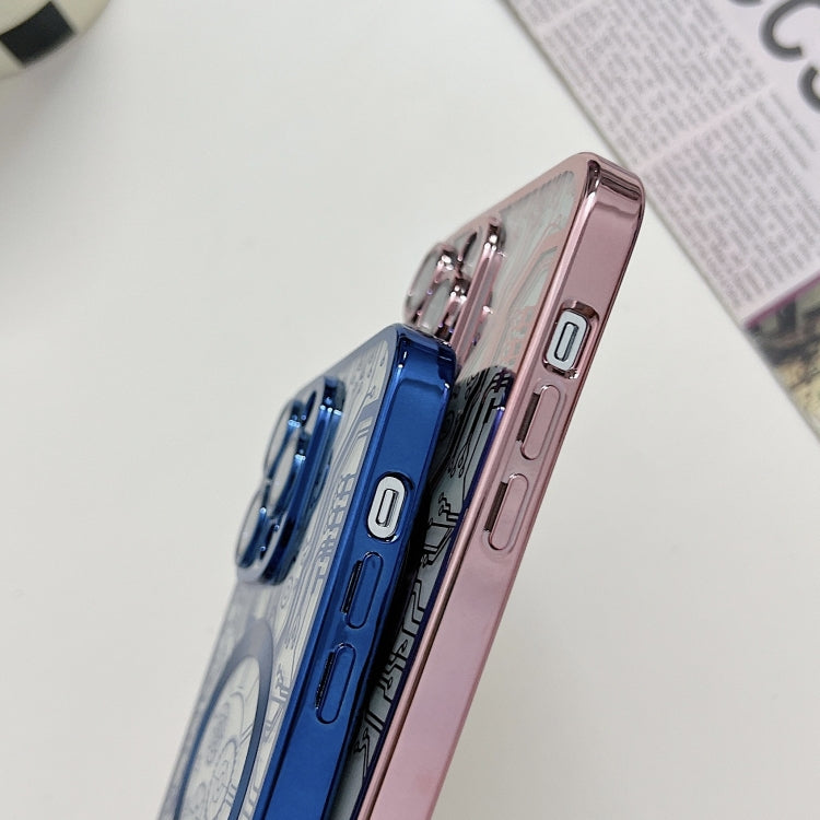 For iPhone 11 Pro Electroplated Circuit Board Pattern MagSafe Phone Case(Purple) - iPhone 11 Pro Cases by PMC TechLife | Online Shopping South Africa | PMC TechLife
