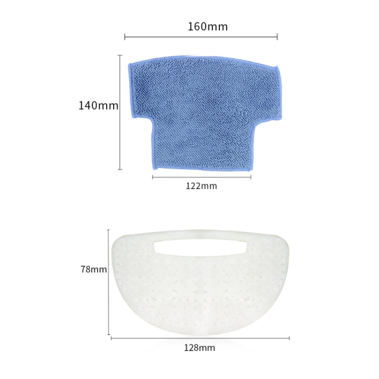 4 in 1 Sweeping Robot Side Brush Mop Filter Kit For ISWEEP S320 - Other Accessories by PMC TechLife | Online Shopping South Africa | PMC TechLife | Buy Now Pay Later Mobicred