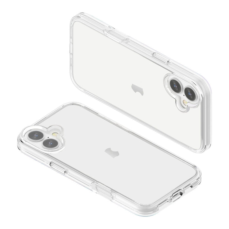 For iPhone 16 Shockproof Terminator Transparent Phone Case(Transparent) - iPhone 16 Cases by PMC TechLife | Online Shopping South Africa | PMC TechLife | Buy Now Pay Later Mobicred