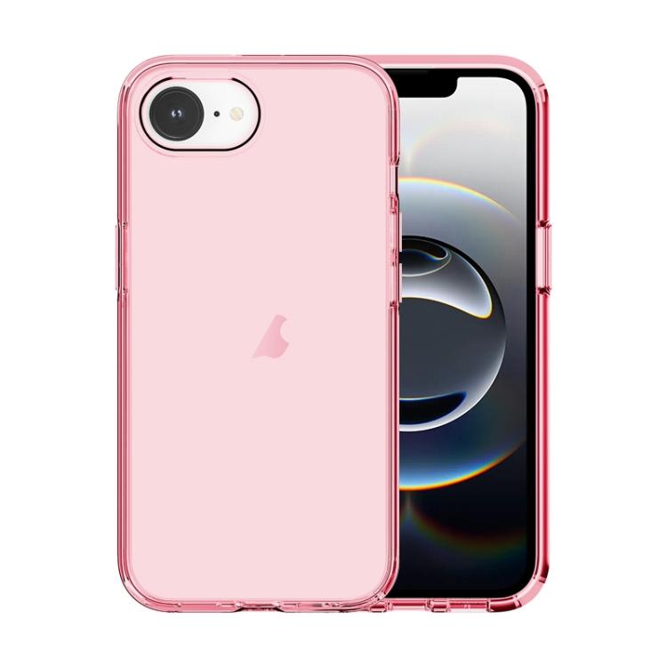 For iPhone 16e Shockproof Terminator Transparent Phone Case(Pink) - iPhone 16e Cases by PMC TechLife | Online Shopping South Africa | PMC TechLife | Buy Now Pay Later Mobicred