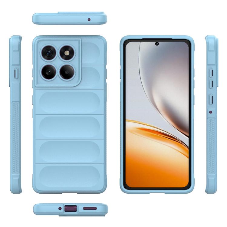 For Motorola Edge 60 Pro 5G Magic Shield TPU + Flannel Phone Case(Light Blue) - free shipping - PMC TechLife - Order now!